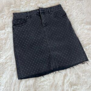 KUT Denim Polka Dot Skirt